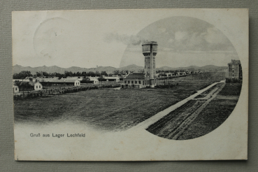 AK Gruss aus Lager Lechfeld / 1918 / Strasse / Wasserturm